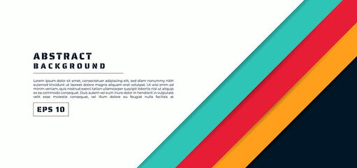 Overlap layer colorful design modern style with space for content