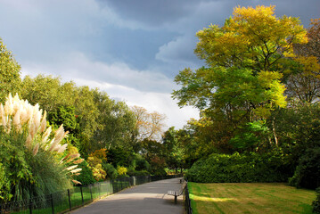 Autumn scene in London