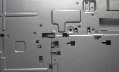 Gray color aluminium computer cabinet