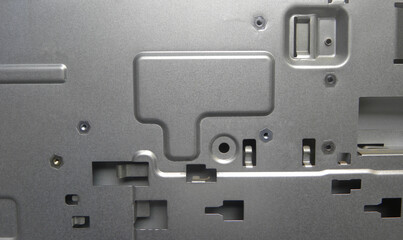 Gray color aluminium computer cabinet