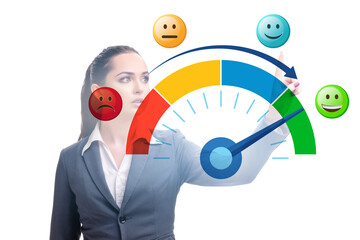 Concept of customer satisfaction with meter