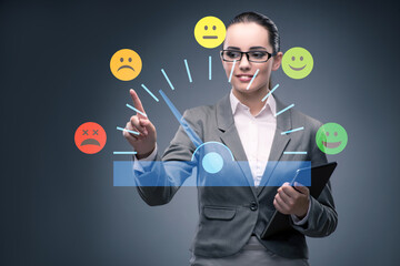 Concept of customer satisfaction with meter