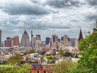 Baltimore cityscape skyline buildings