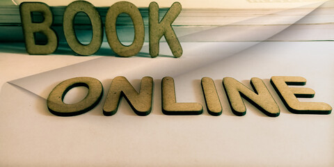 wooden word online order educational art abstract