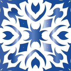 Traditional ornate portuguese azulejo.
