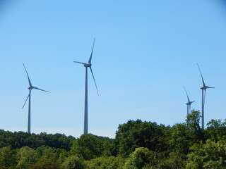 wind turbine in the field