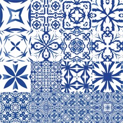 Traditional ornate portuguese azulejos.