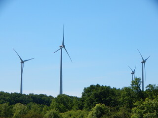 wind turbine in the field