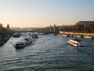 Fototapeta premium siene river in paris