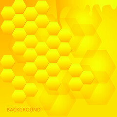 Background honeycomb vector. Honey background simple stock vector