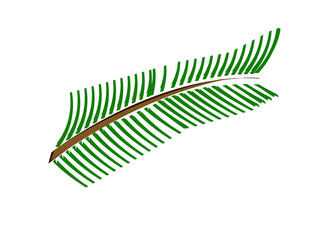  green leaves vector illustration design
