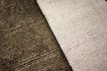 pedestrian crossing sign, Close-up the lines on road