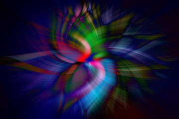 we build a colorful and abstract twirl creatively