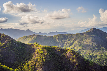 Beautiful mountains at sunset, Vietnam, Nha Trang