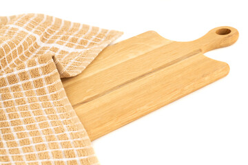 Wooden board and towel