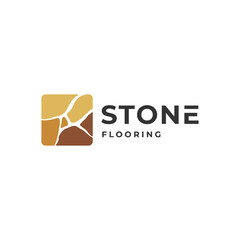 flooring logo inspiration with stone element.