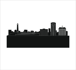 Fototapeta premium Long Beach California City Skyline in United States.