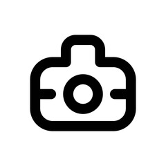 Camera Line Icon - Vector Illustration