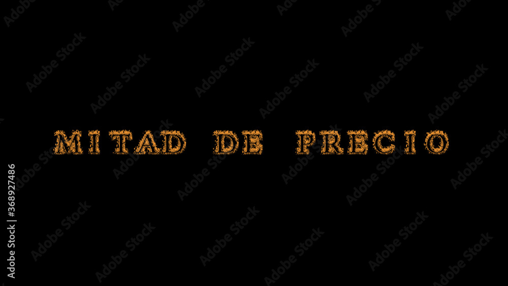 Fototapete mitad de precio fire text effect black background. animated text effect with high visual impact. let