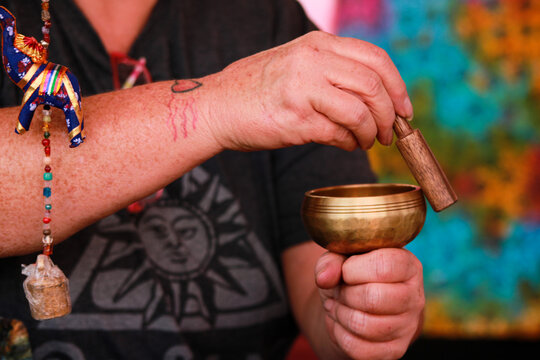 Copper Tibetan bowl