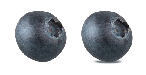 Blueberry isolated on white background with clipping path