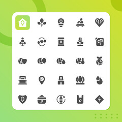 Environtment icon pack isolated on white background. for your web site design, logo, app, UI. Vector graphics illustration and editable stroke. EPS 10.