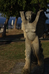 Photo of a statue in the center of Kalithea, in Halkidiki, Greece