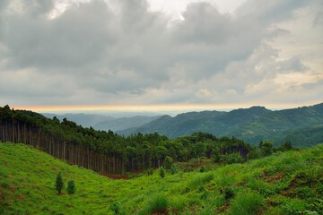 Mountain landscape-Mountain View Resort in the Hsinchu,Taiwan.