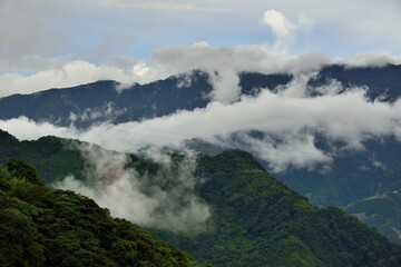 Mountain landscape-Mountain View Resort in the Hsinchu,Taiwan.