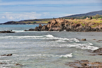 Rapa Nui. The view on Pacific ocean on Easter Island, Chile