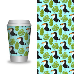 Coffee Cup With Patterns Template.  © OlgaKlyushina