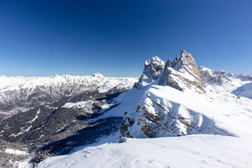 Fototapeta na wymiar Seceda Mountain Val Gardena, Santa Cristina Gherdëina, South Tyrol, Italy
