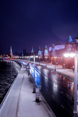 Obraz premium city at night country