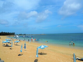 Obraz premium resort hotel in okinawa, Japan