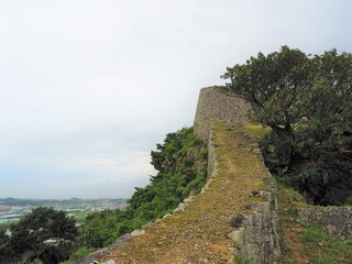 Fototapeta premium Katsuren Castle Ruins in okinawa, JAPAN