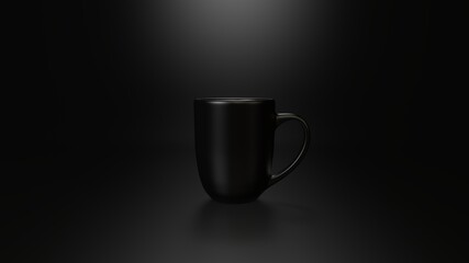 Mug/cup 3d render for background