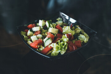 fresh salad with vegetables