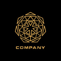 abstract geometry mandala logo creative concept