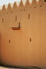 ancient wall of old arabic castle