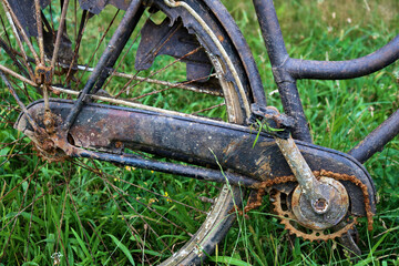 Fototapeta premium old rusty bicycle