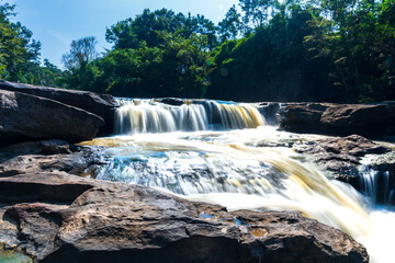 Tadton Waterfall at Nonsang, Mukdahan, Thailand.