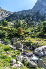 Paysage de montagne dans le Mercantour dans les Alpes
Mountain landscape in Mercantour park in French Alps