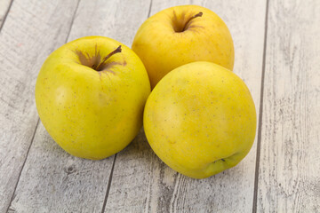 Yellow ripe apples