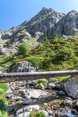 Fototapeta premium Paysage de montagne dans le Mercantour dans les Alpes Mountain landscape in Mercantour park in French Alps