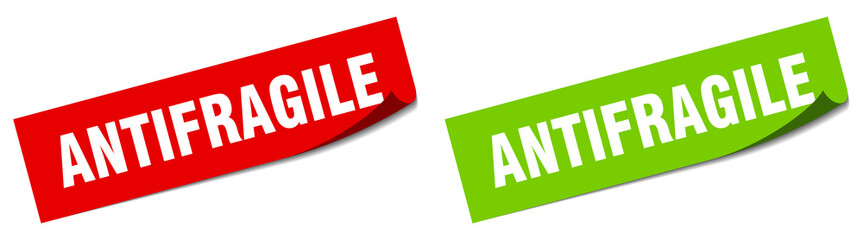 antifragile paper peeler sign set. antifragile sticker