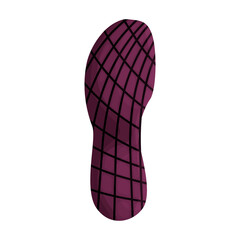 Footprint vector icon.Cartoon vector icon isolated on white background footprint.