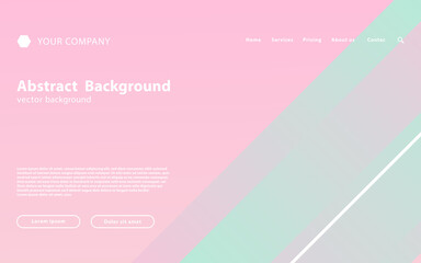 abstract colorful landing page background banner design