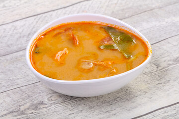 Famous Thai Tom Yam soup