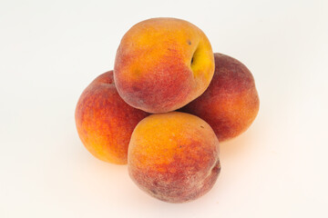 Sweet peach isolated on white