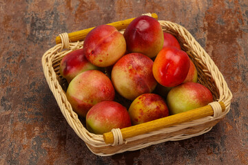 Sweet tasty fresh ripe apricots